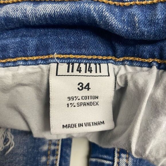 KDNK 11 4 14 11 Men’s Distressed Destroyed Jeans Blue Size 34 - Picture 7 of 12